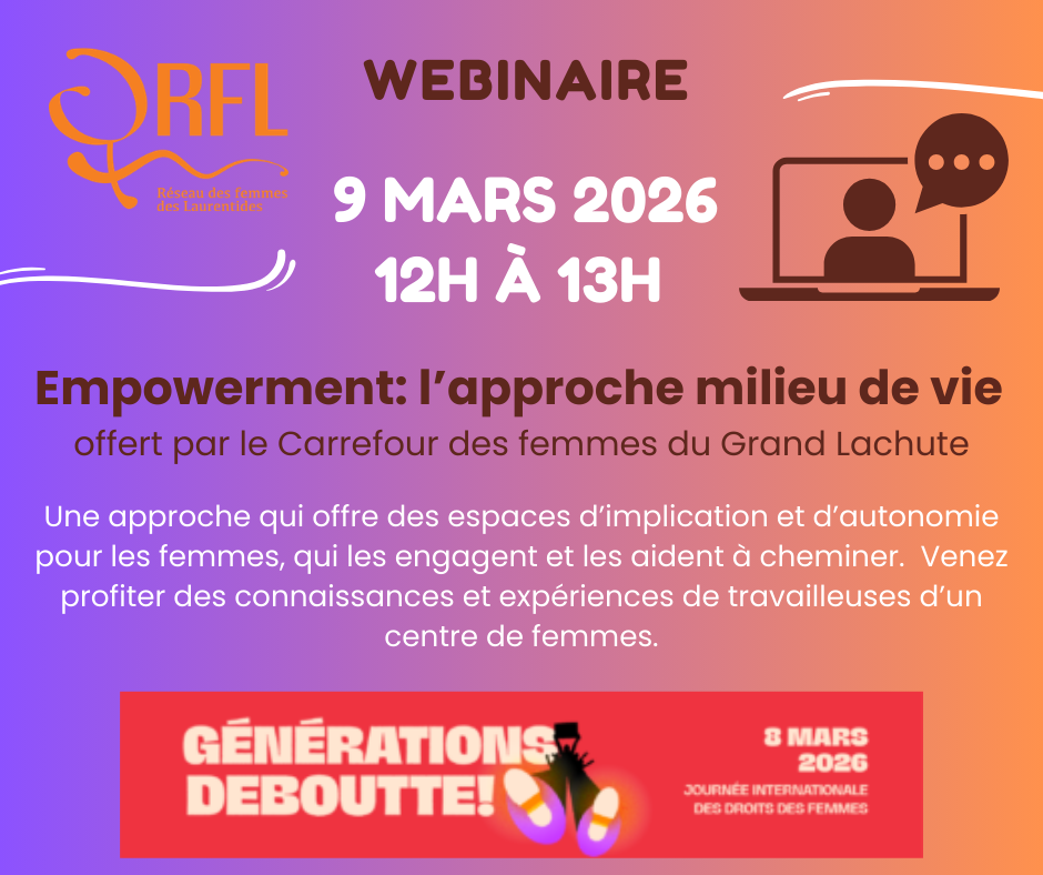 9 mars 2026 Webinaire CFDL Milieu de vie
